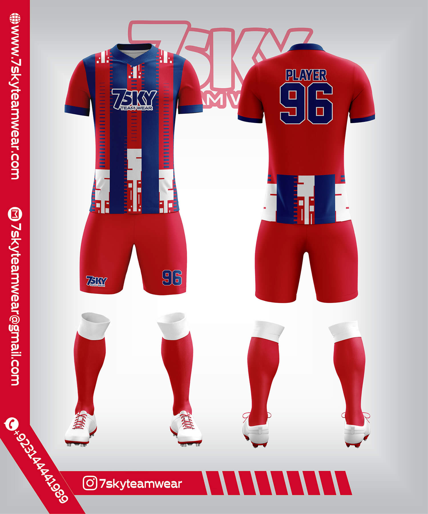 Raglon Half Sleeve V Neck