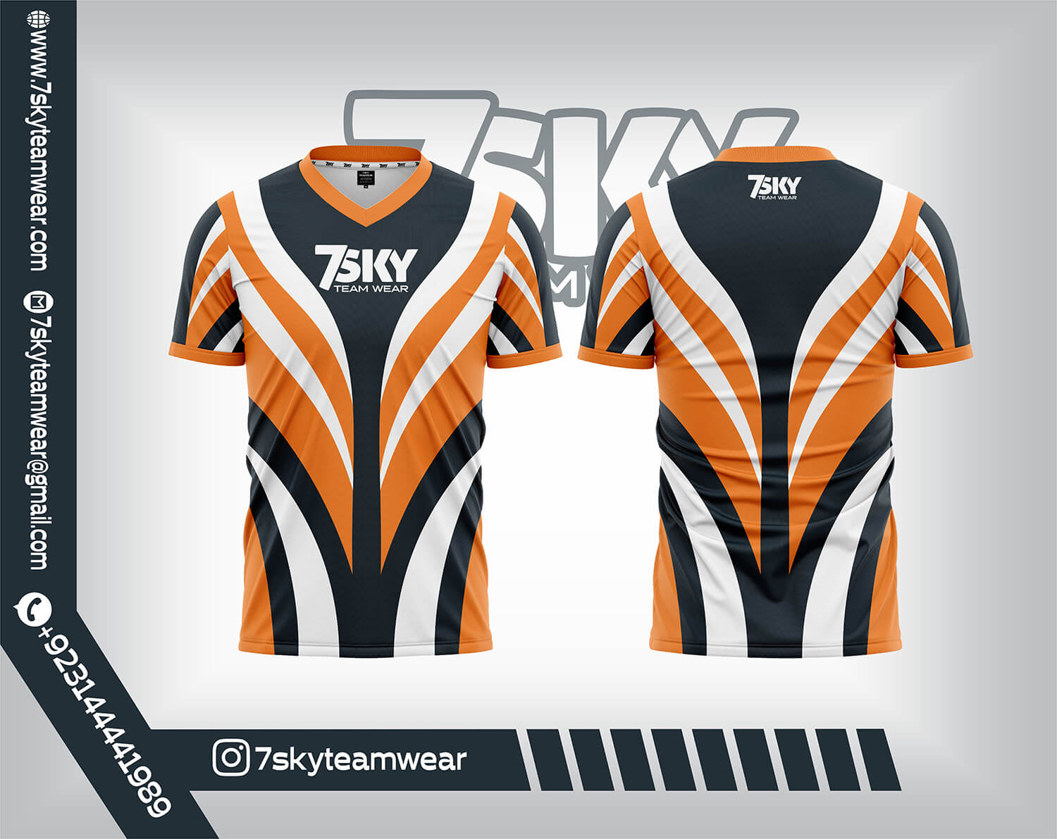 V Neck (Raglan Half Sleeves)