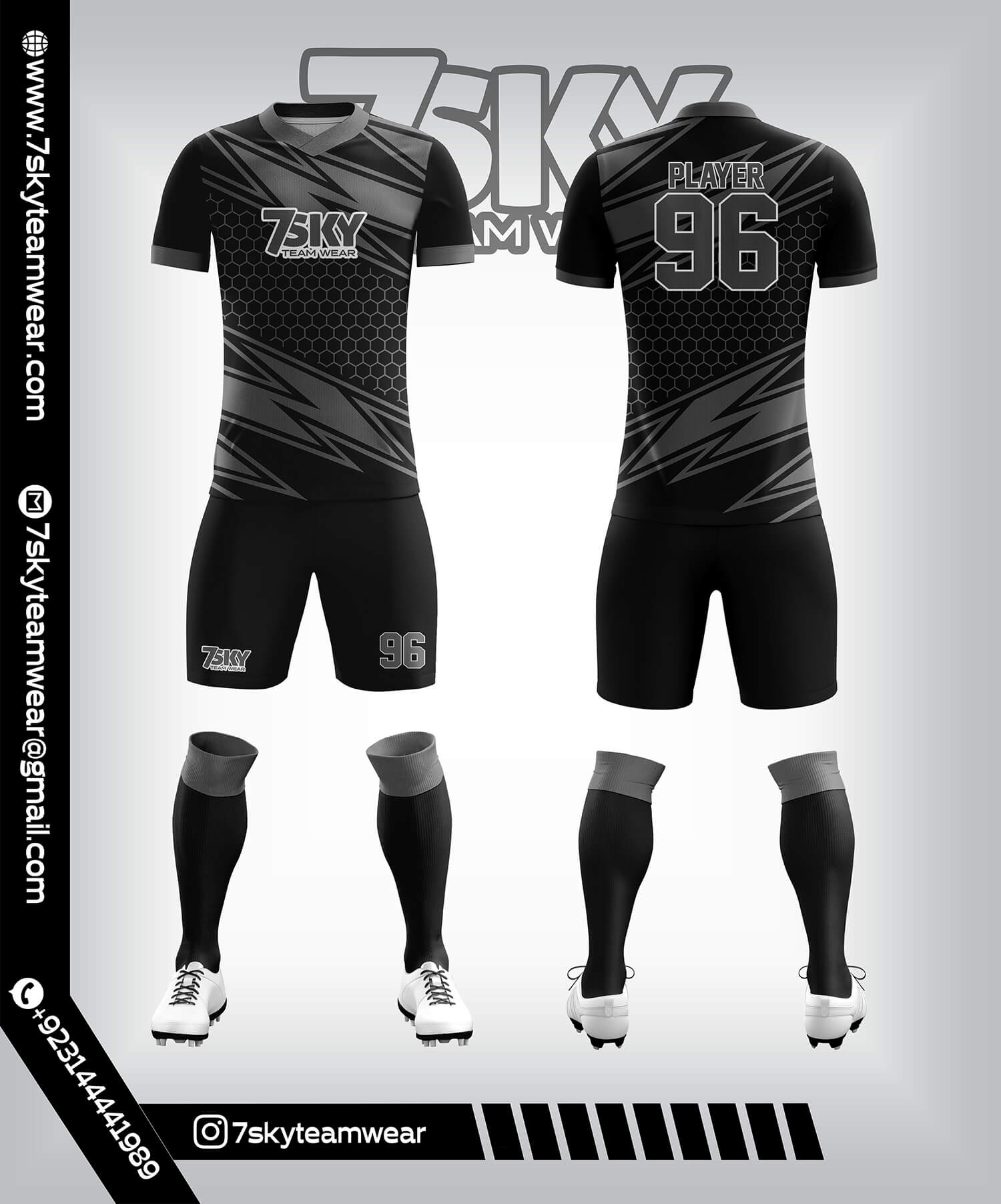 Raglon Half Sleeve V Neck