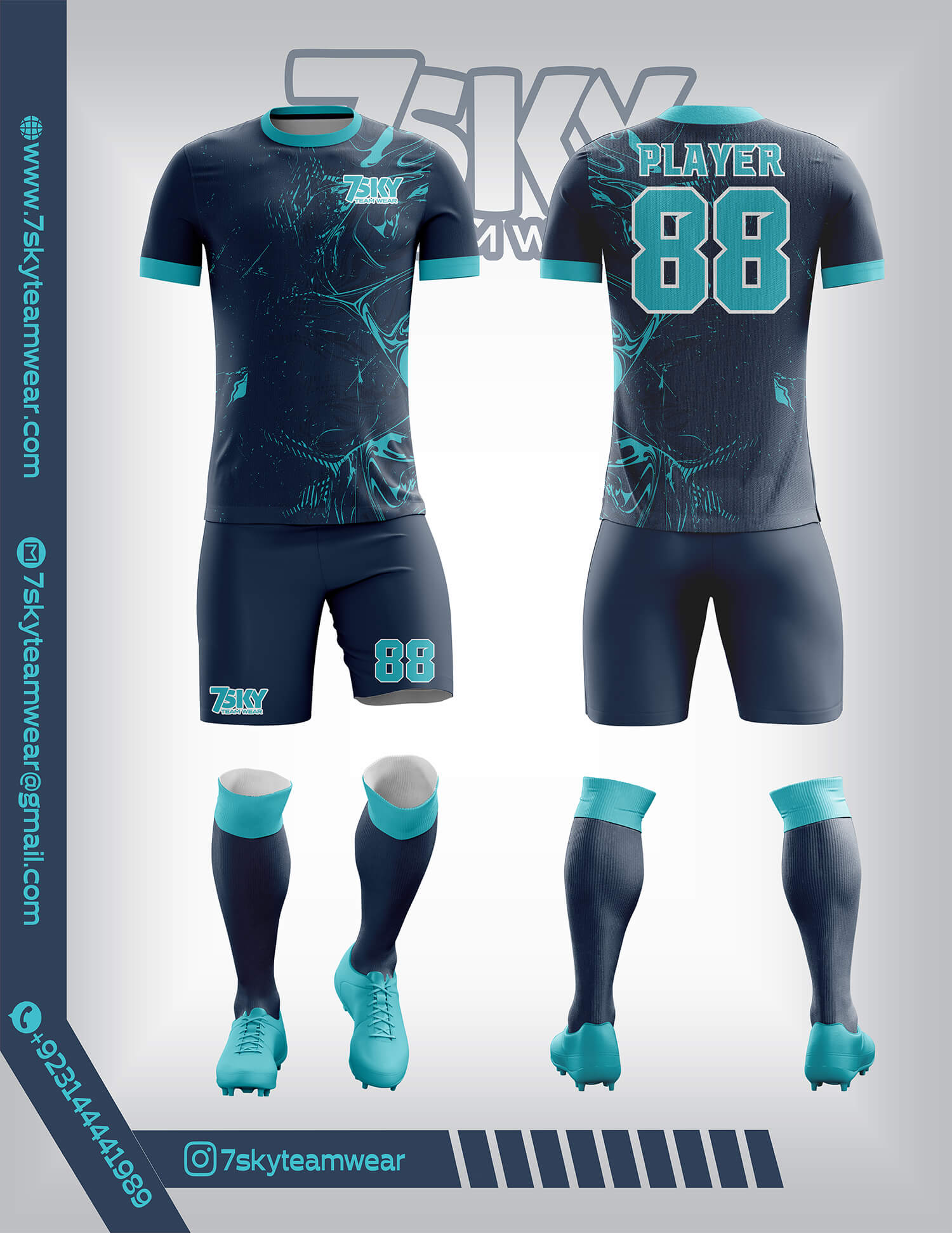 Raglon Half Sleeve Round Neck