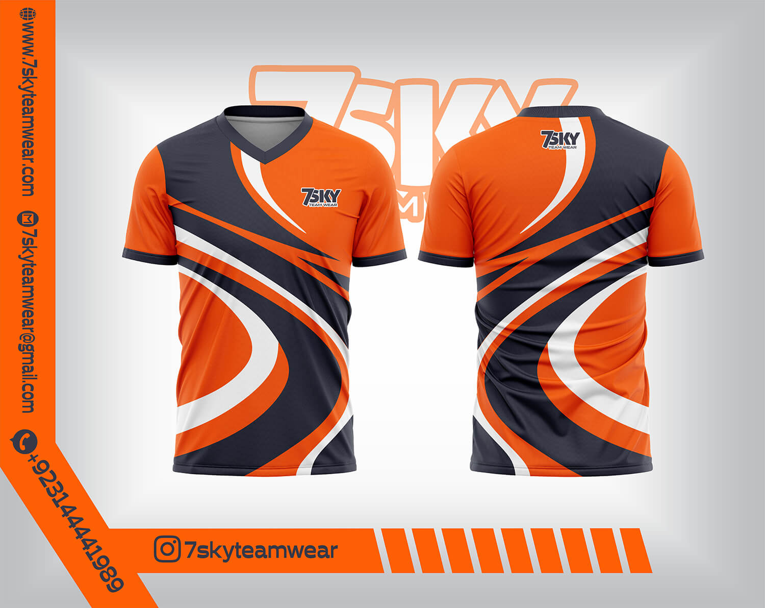 V Neck (Raglan Half Sleeves)