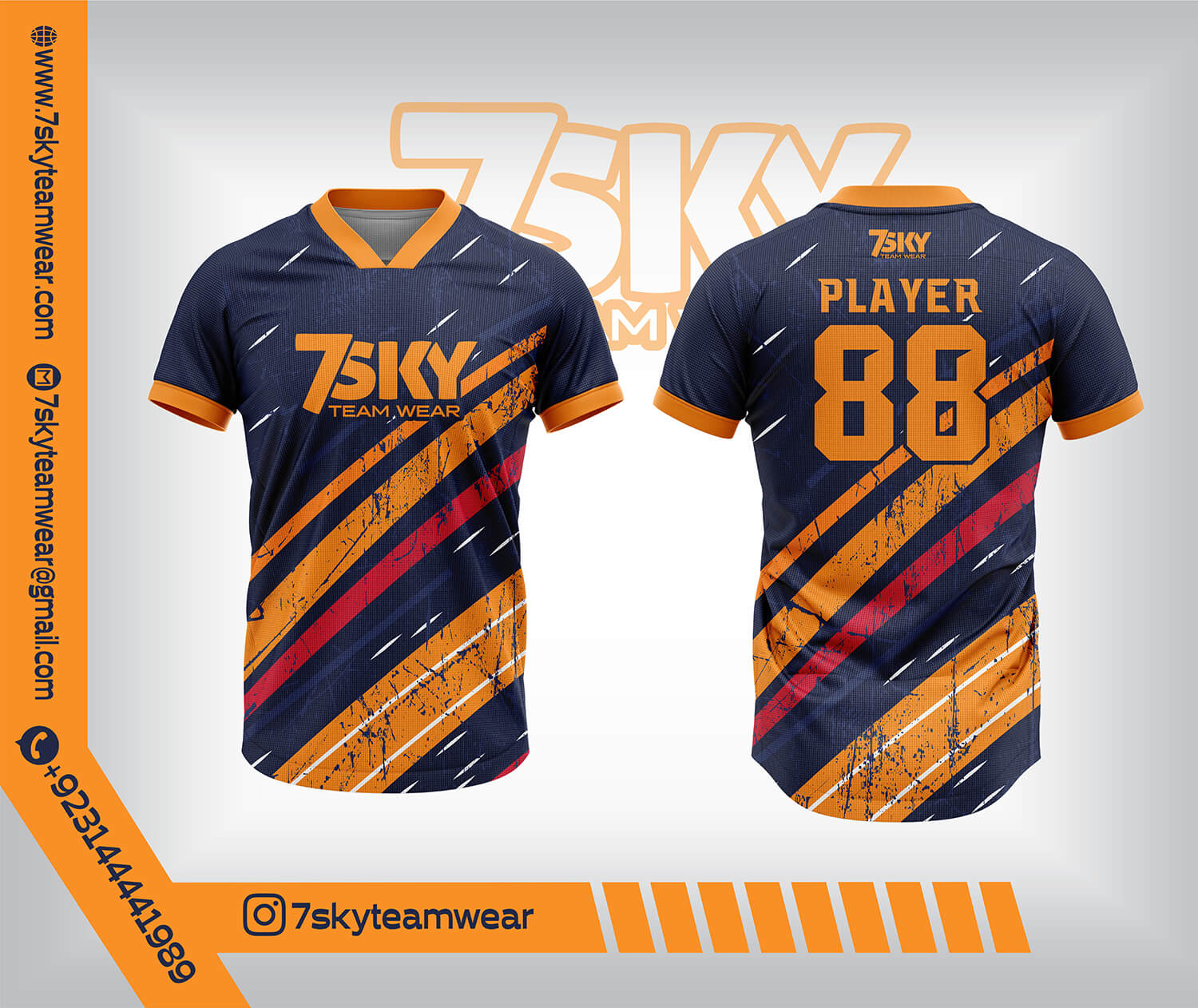 V-Neck Soccer Jersey