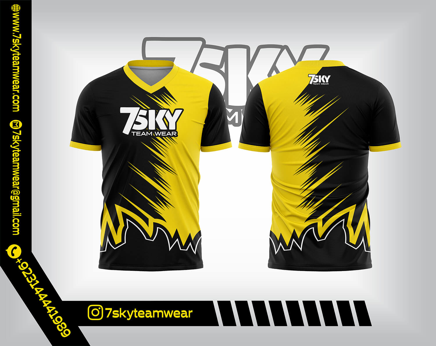 V Neck (Raglan Half Sleeves)