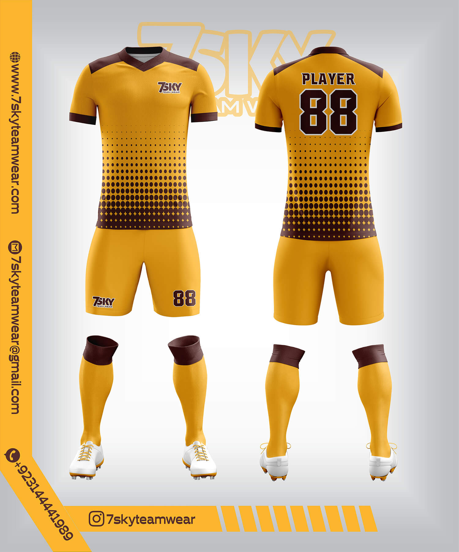 Raglon Half Sleeve V Neck