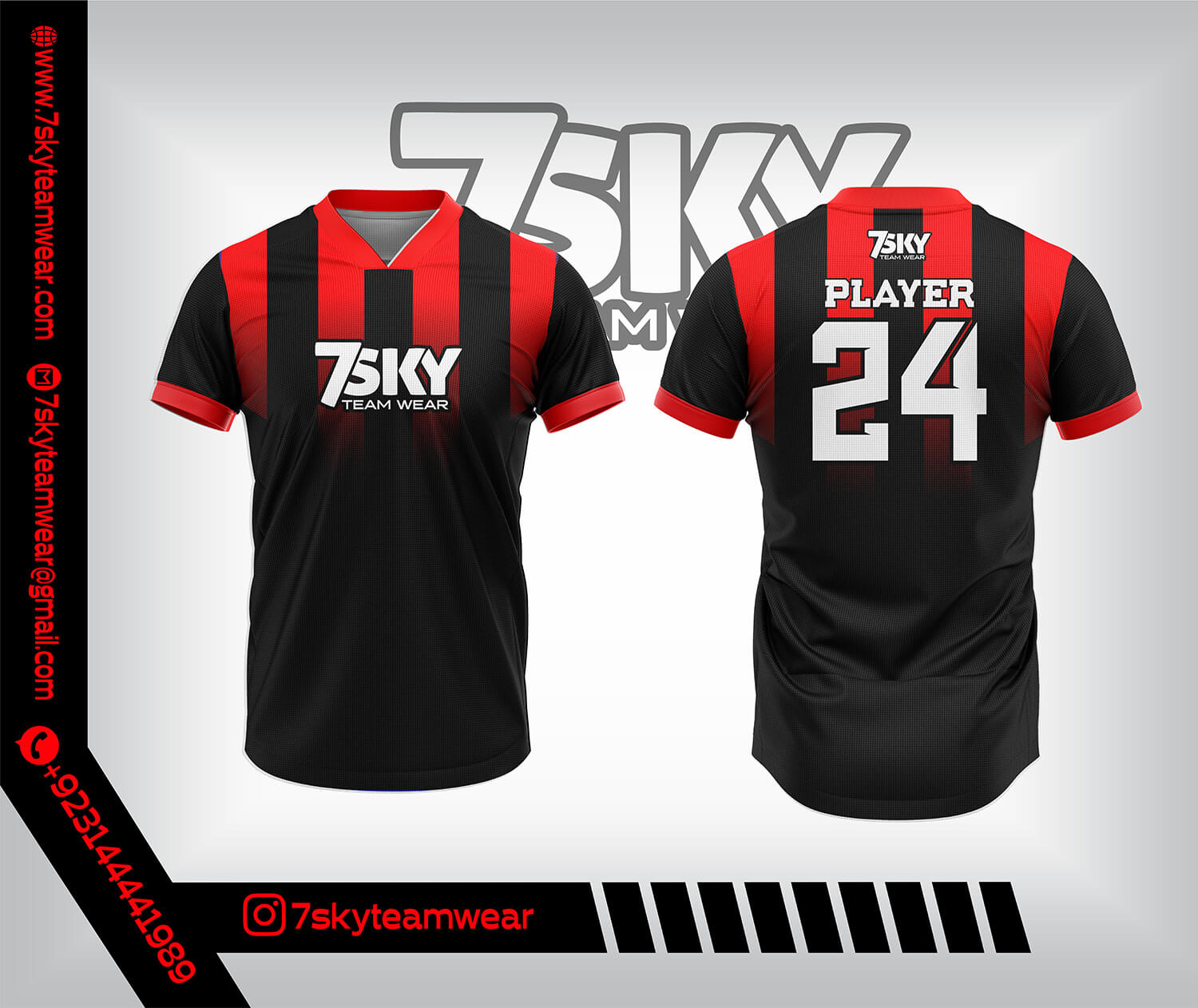 V-Neck Soccer Jersey