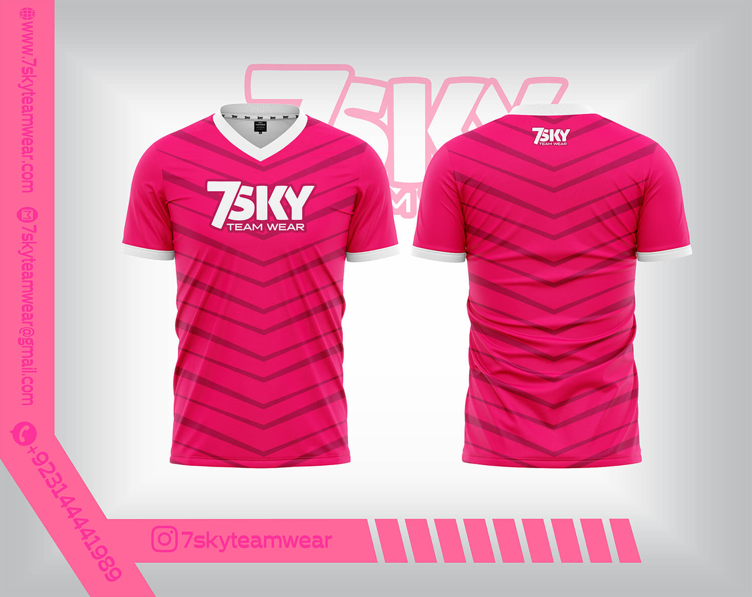 V Neck (Raglan Half Sleeves)