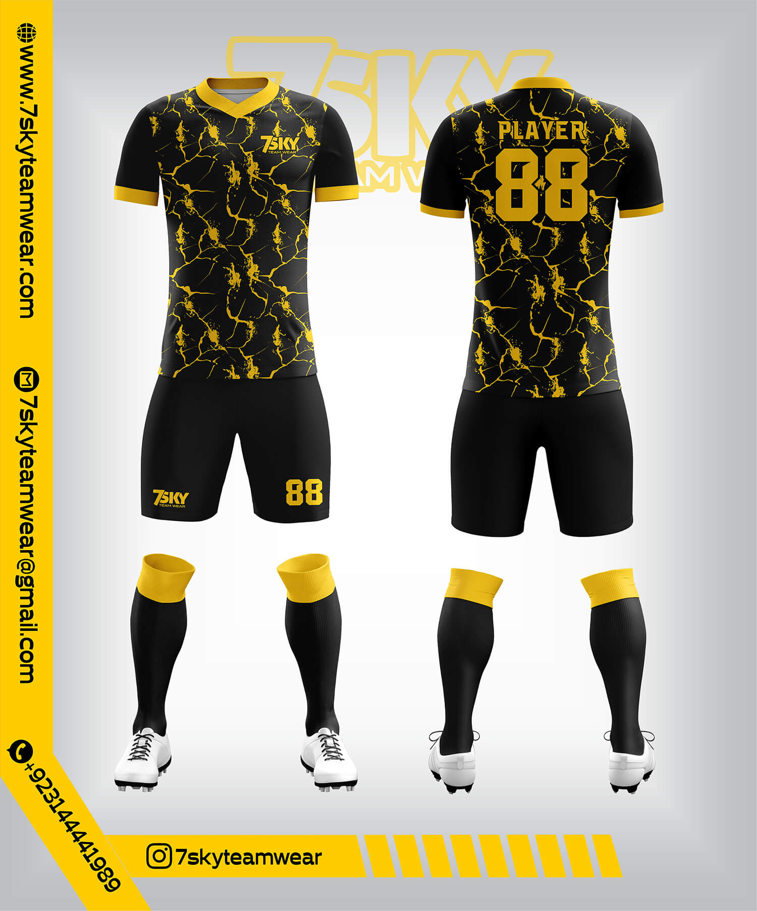 Raglon Half Sleeve V Neck