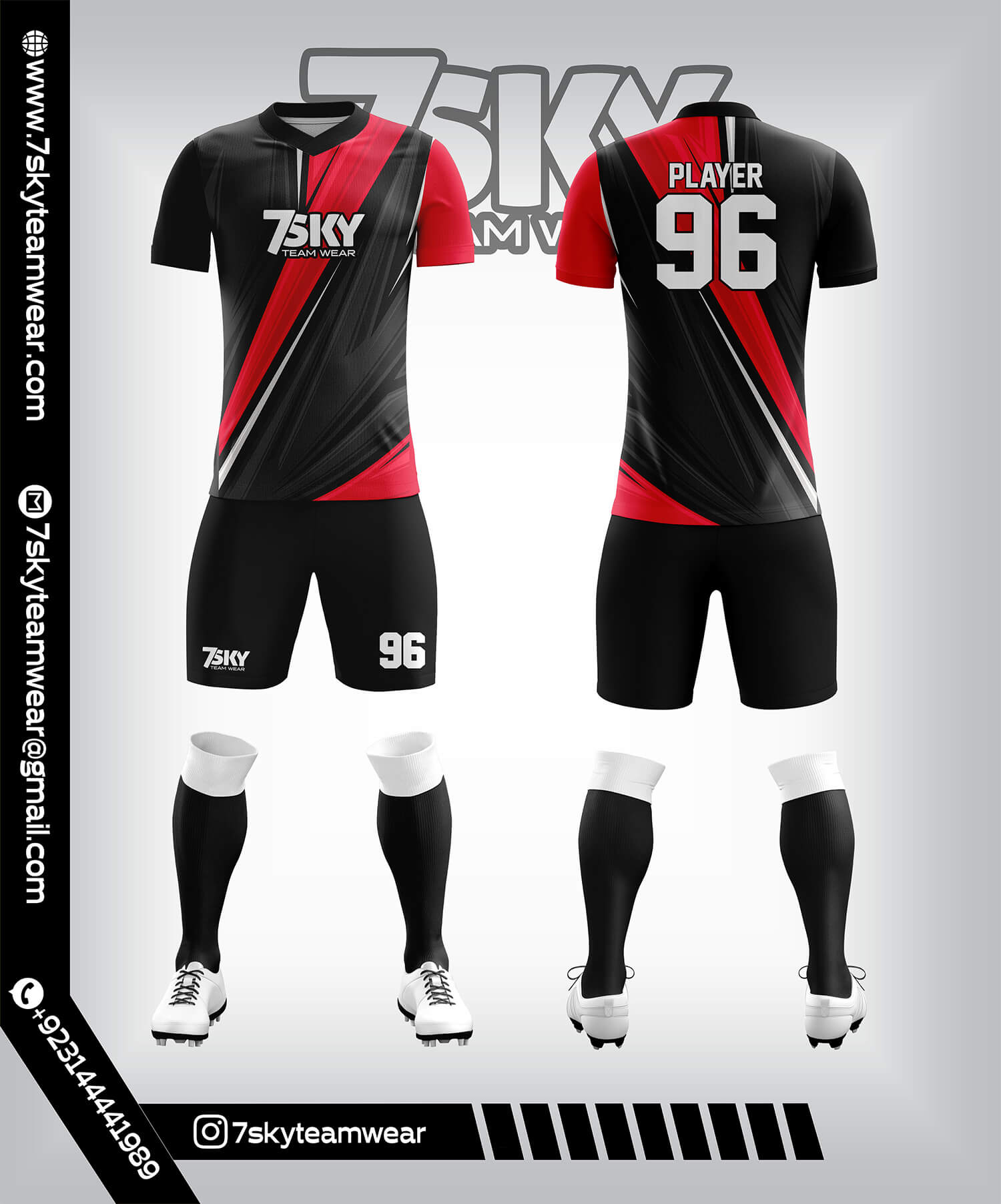 Raglon Half Sleeve V Neck