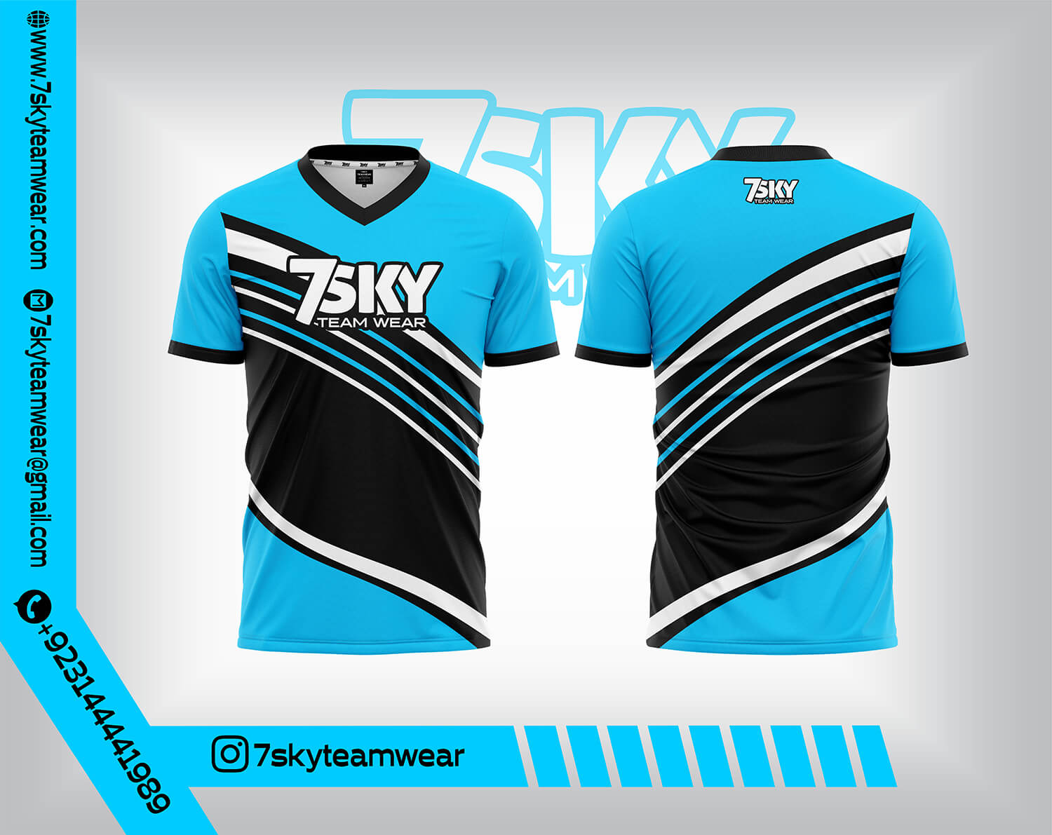 V Neck (Raglan Half Sleeves)