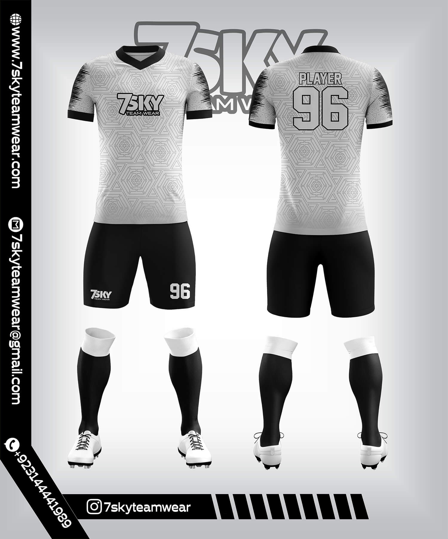 Raglon Half Sleeve V Neck