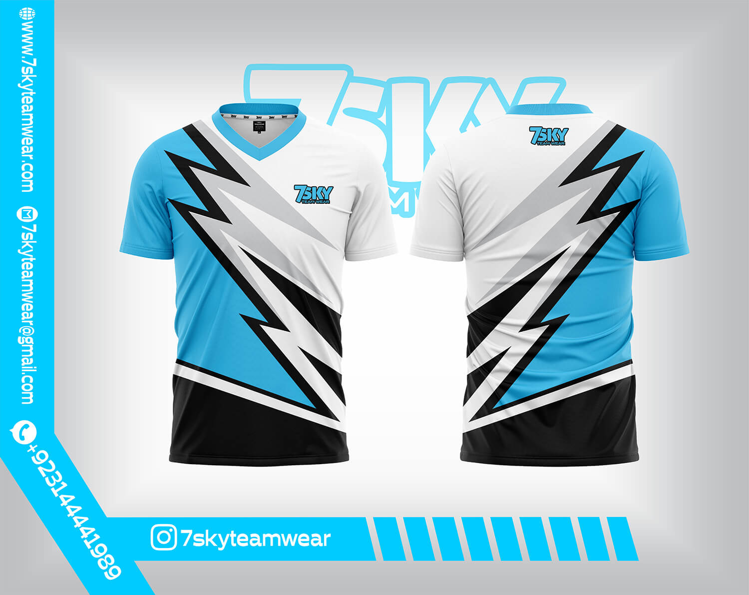 V Neck (Raglan Half Sleeves)