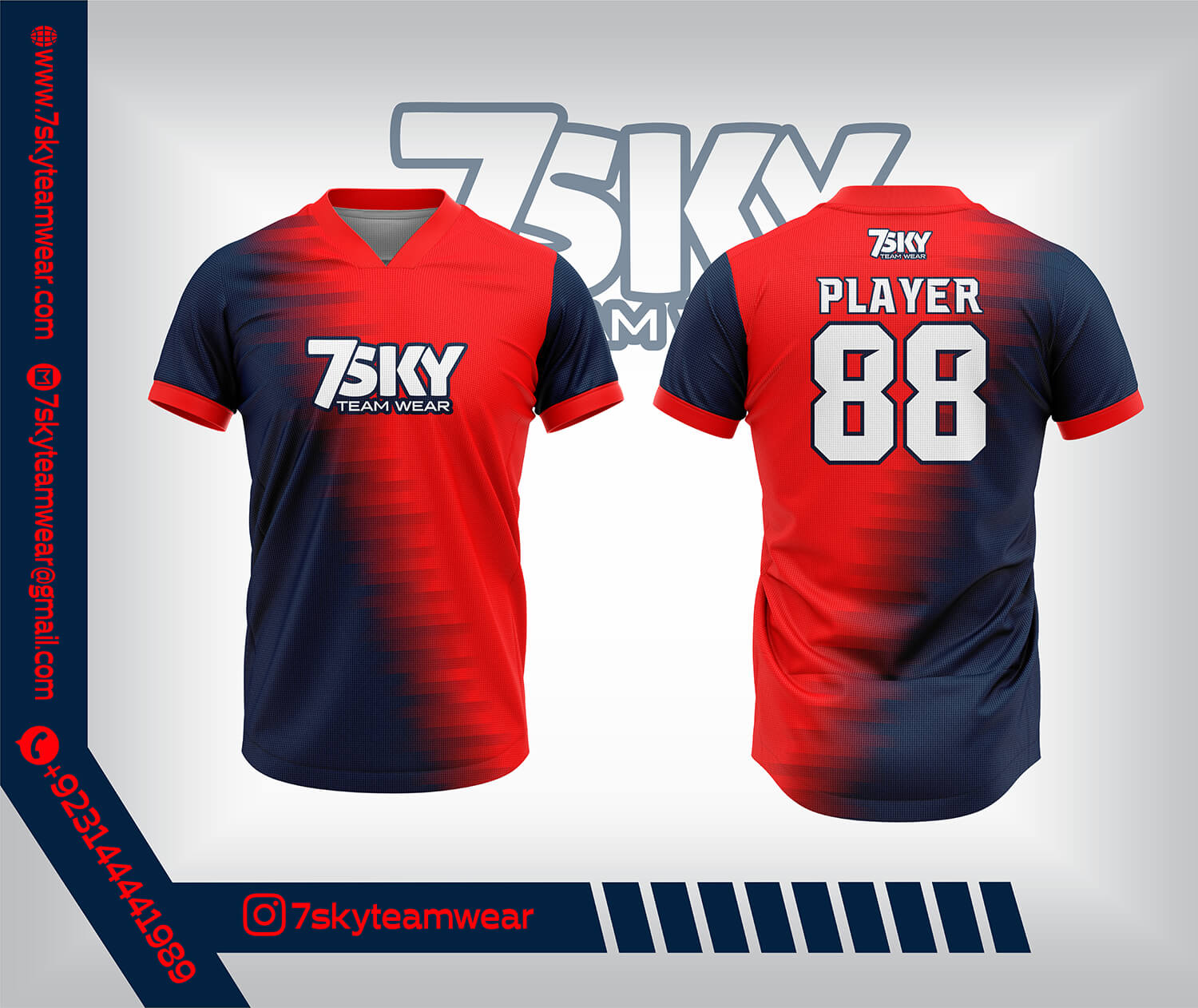 V-Neck Soccer Jersey