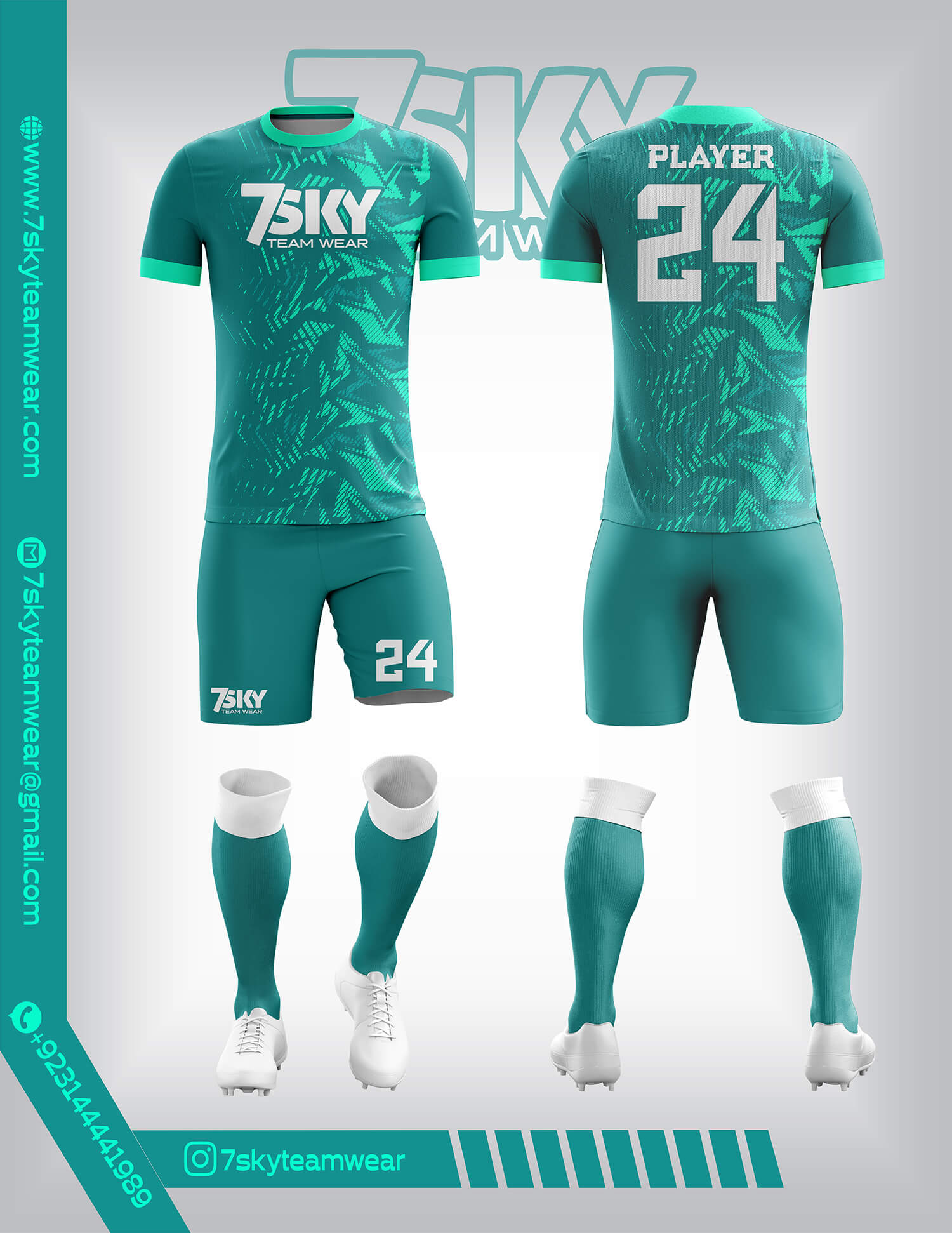 Raglon Half Sleeve Round Neck