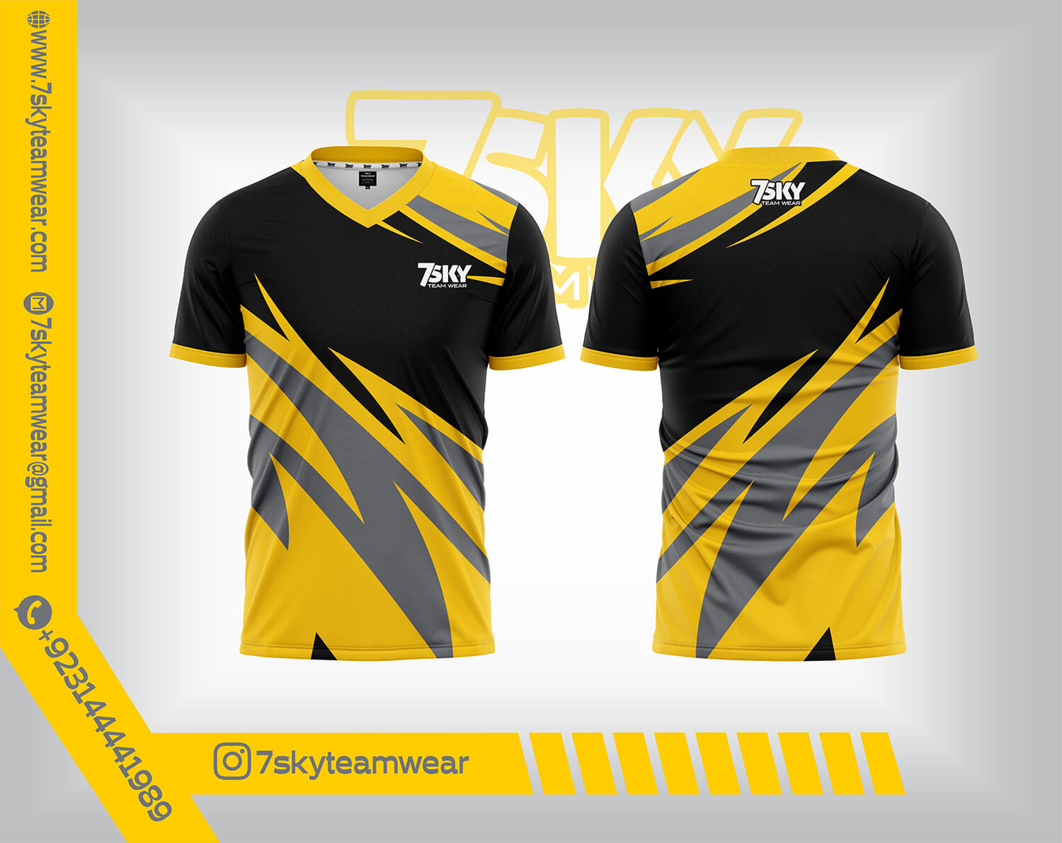 V Neck (Raglan Half Sleeves)