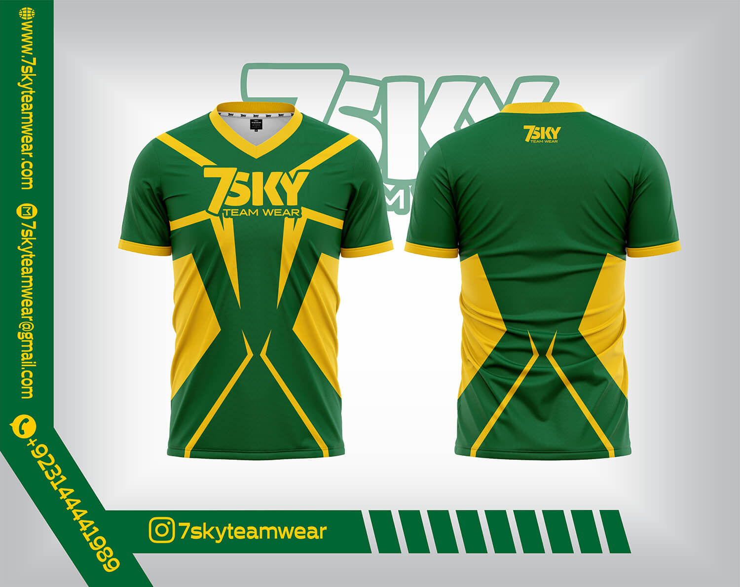 V Neck (Raglan Half Sleeves)