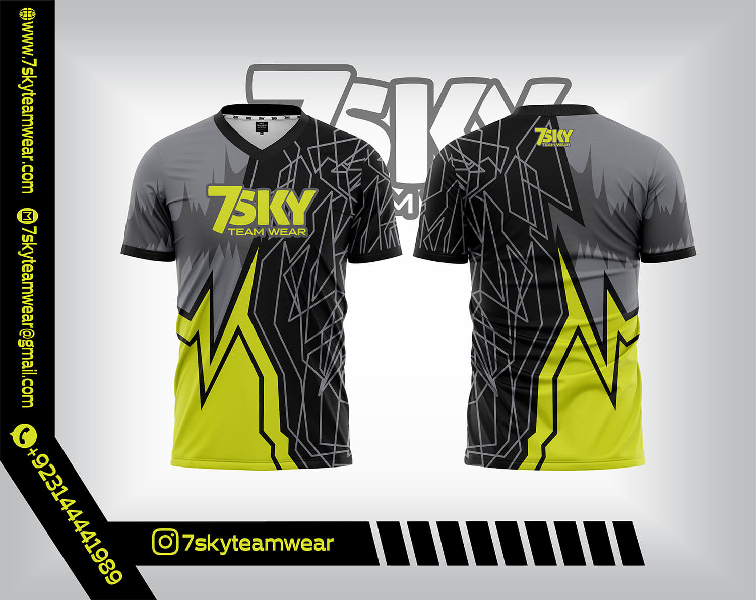 V Neck (Raglan Half Sleeves)