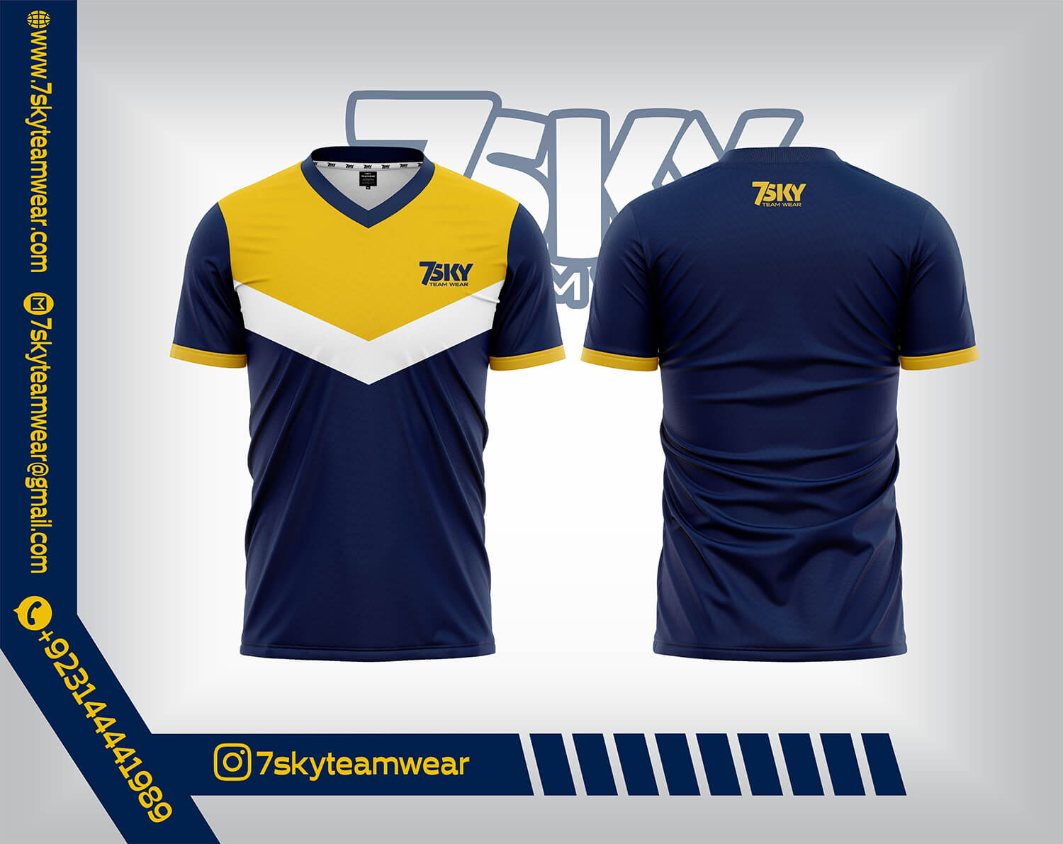 V Neck (Raglan Half Sleeves)