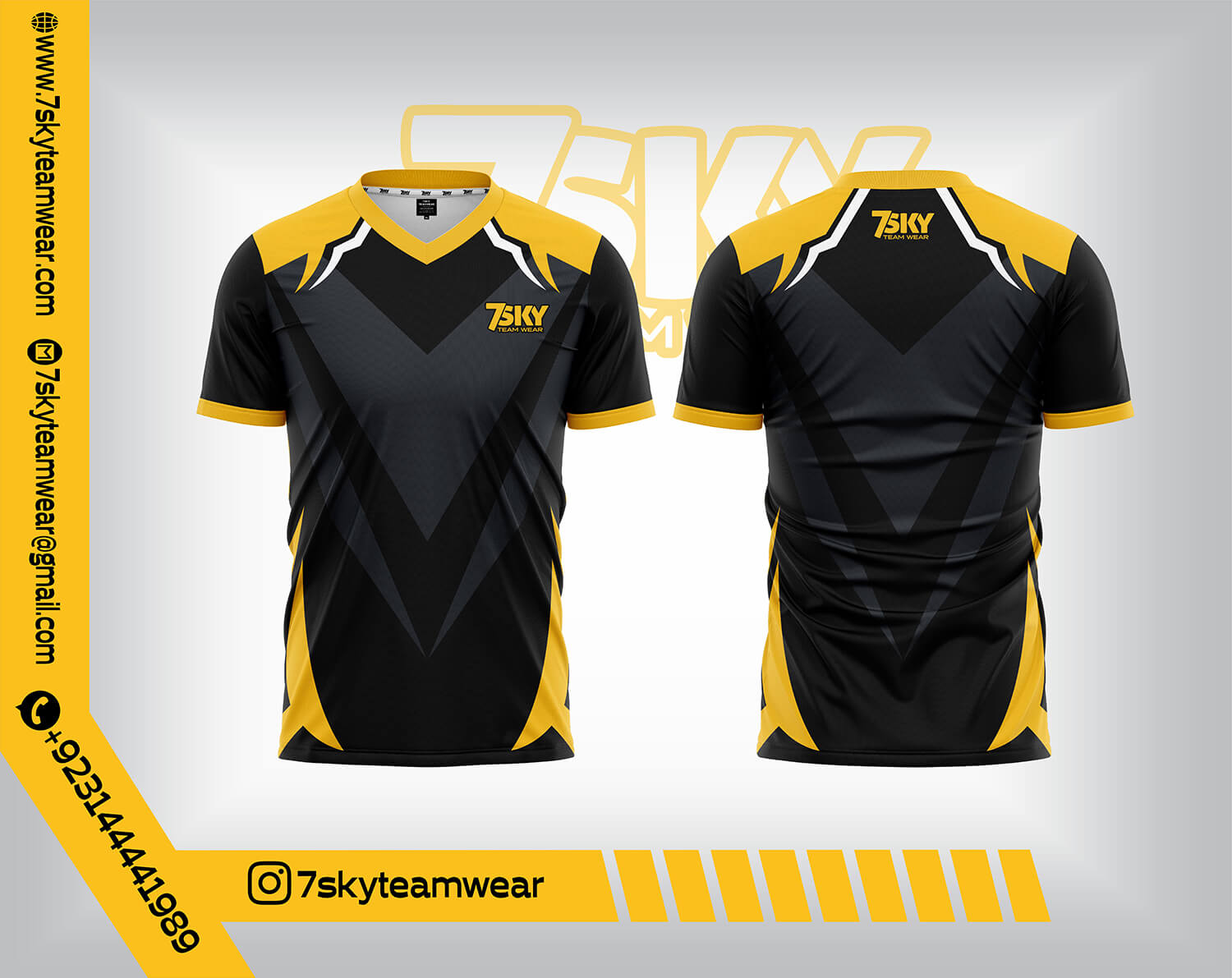 V Neck (Raglan Half Sleeves)