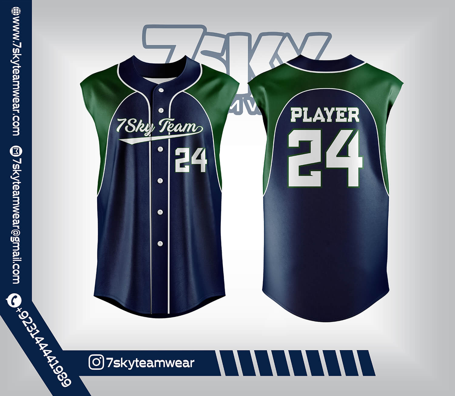 Baseball Sleeveless Jersey