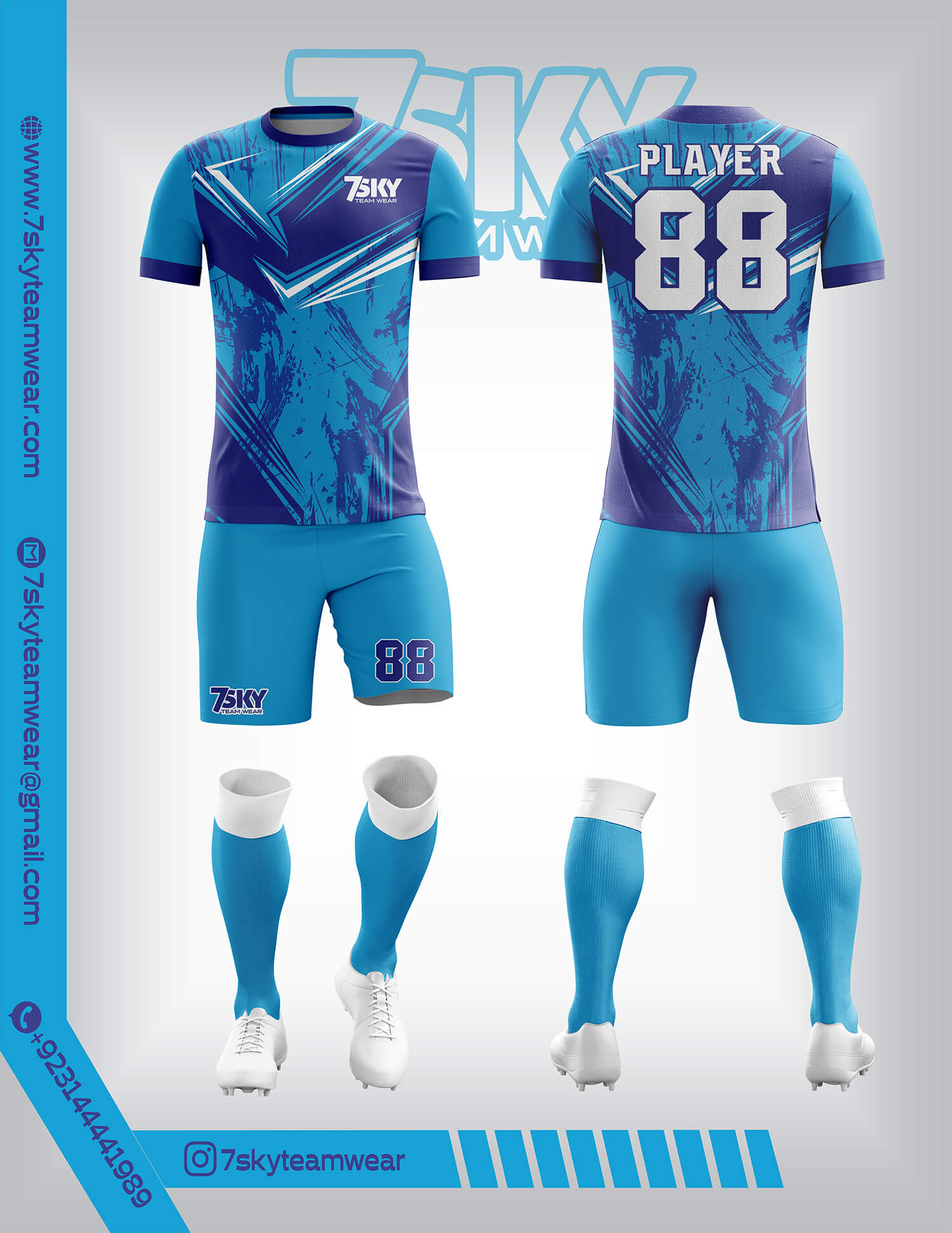 Raglon Half Sleeve Round Neck