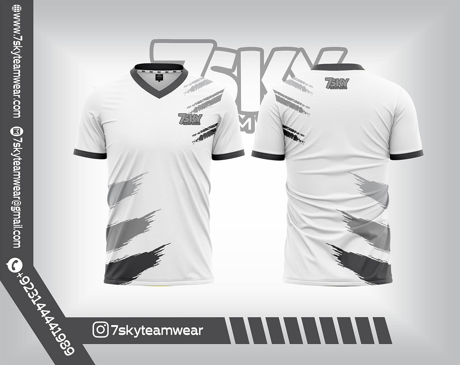 V Neck (Raglan Half Sleeves)