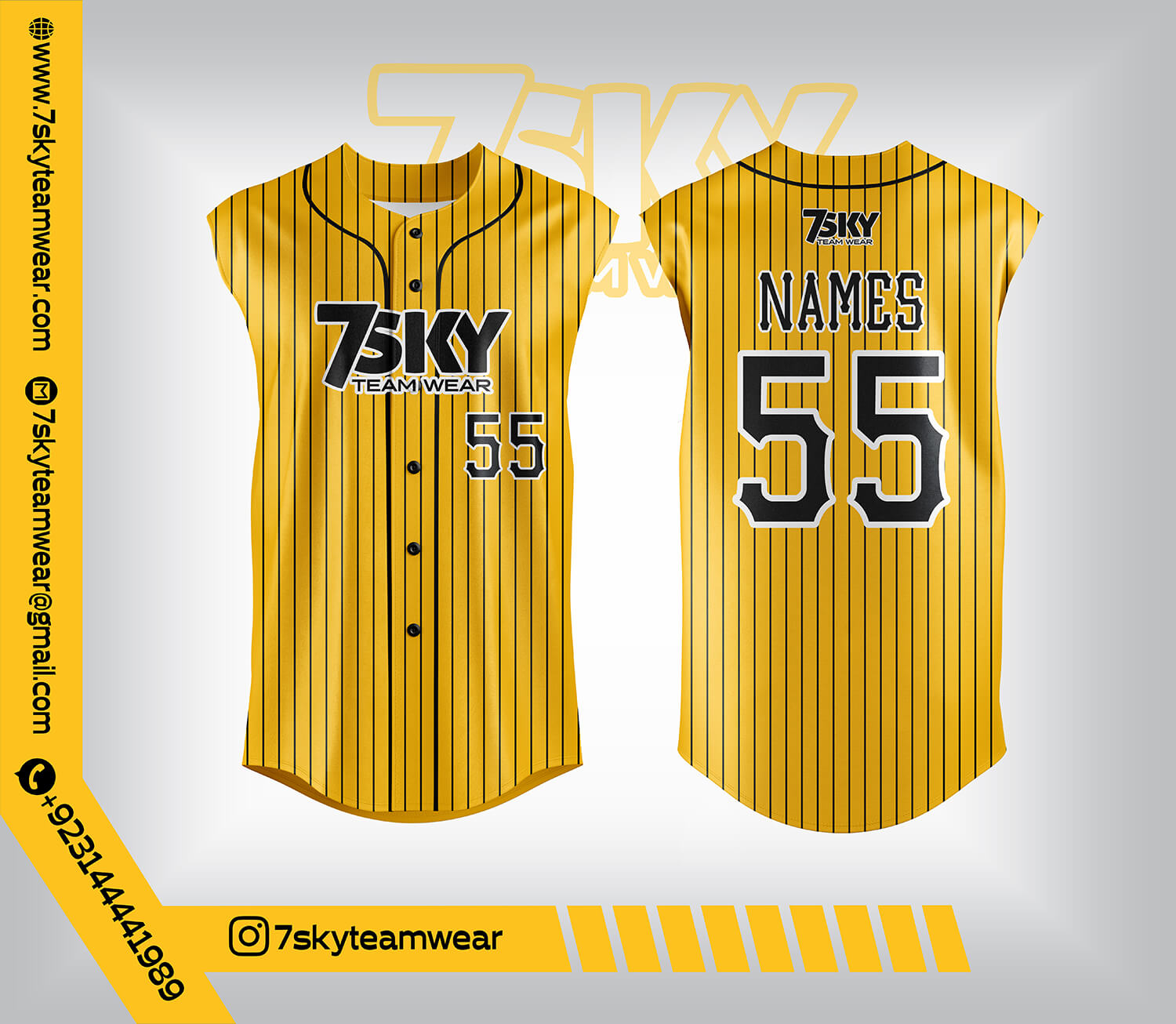 Baseball Sleeveless Jersey