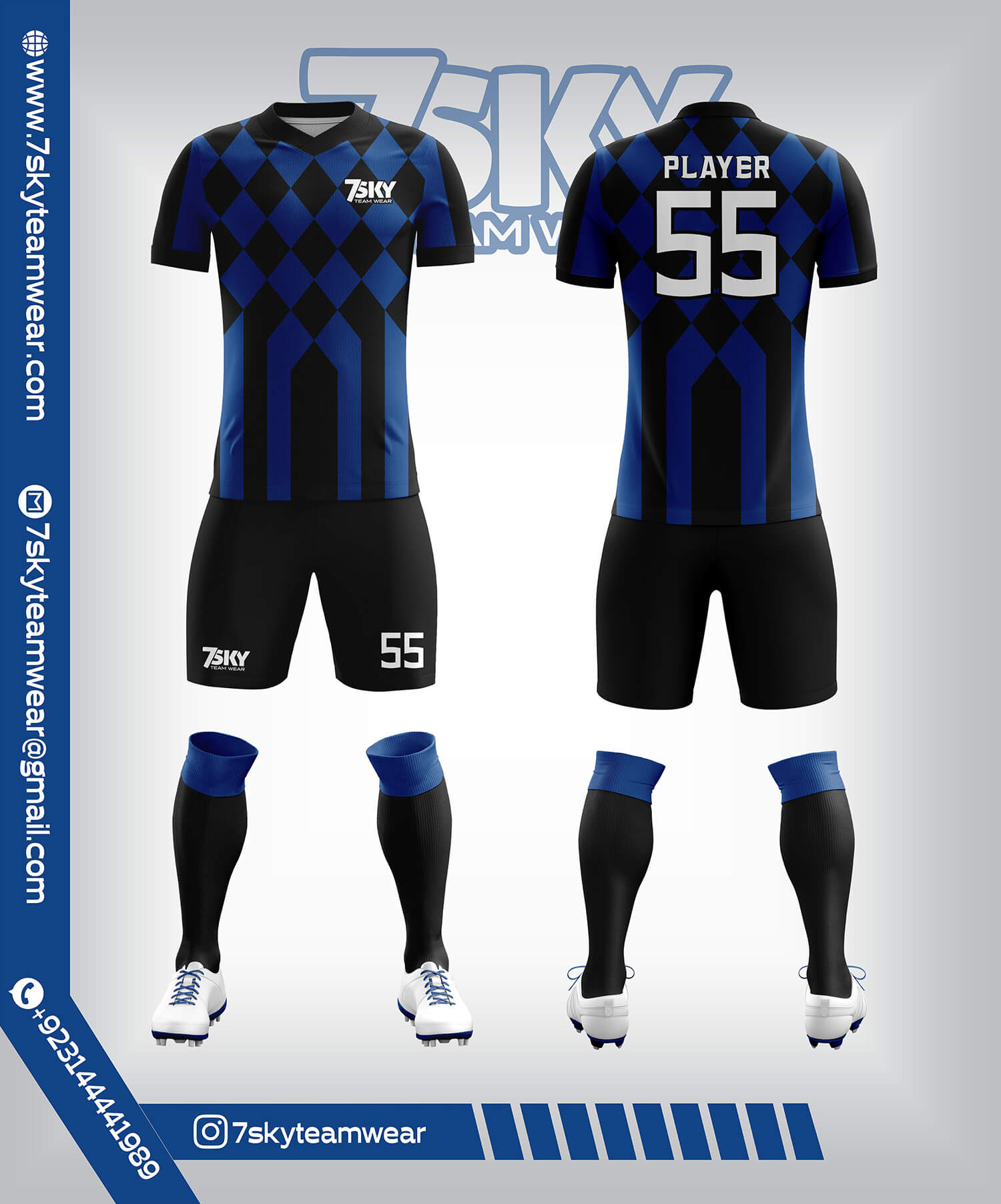 Raglon Half Sleeve V Neck