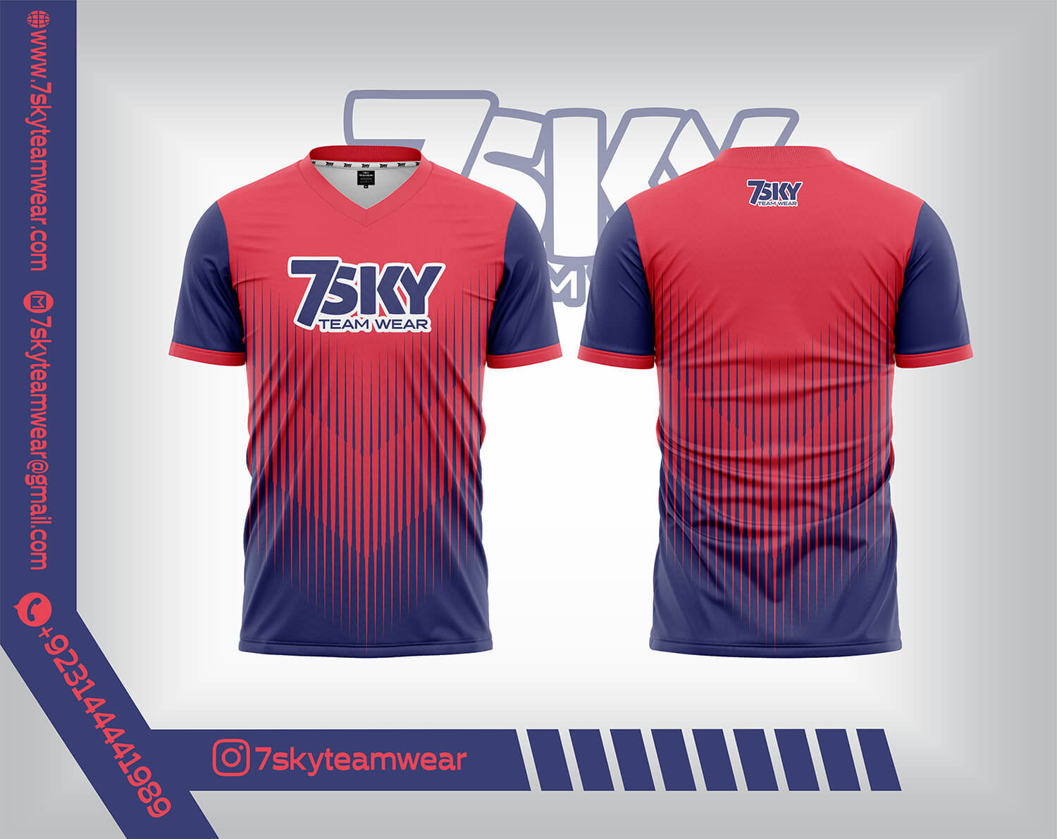 V Neck (Raglan Half Sleeves)